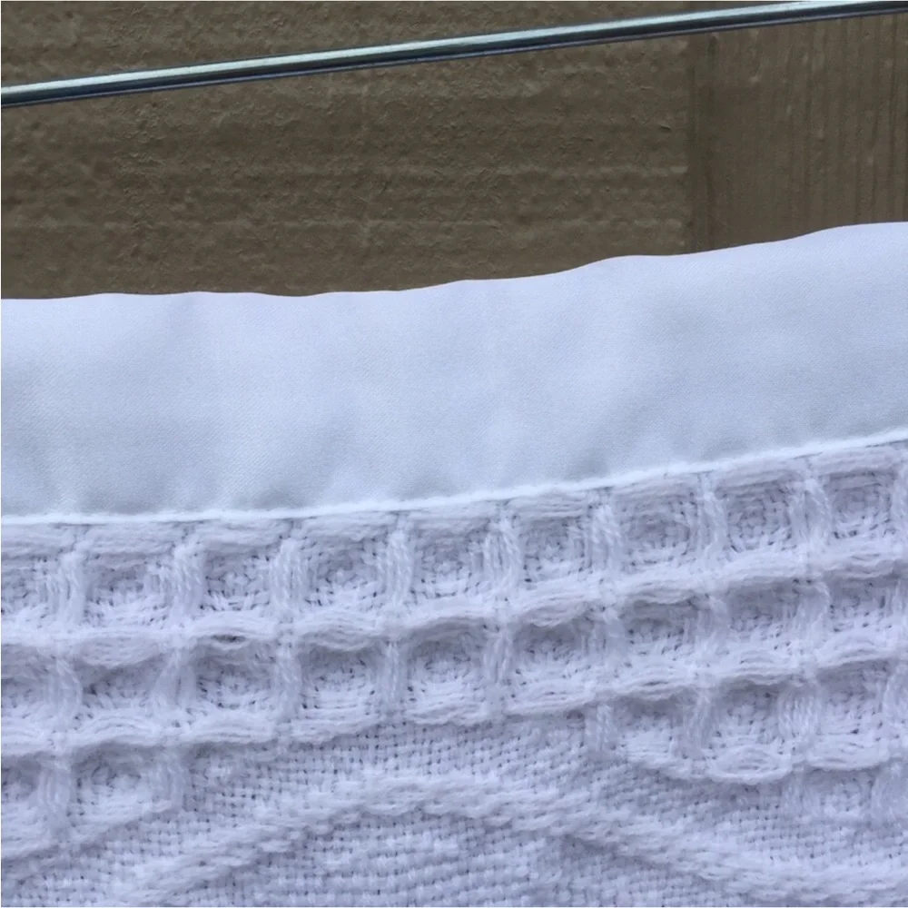 Bright Future White Baby Blanket
